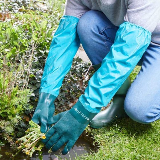 Smart Garden Safety Gloves Full Length Drain, Tank & Pond Large/ size 9
