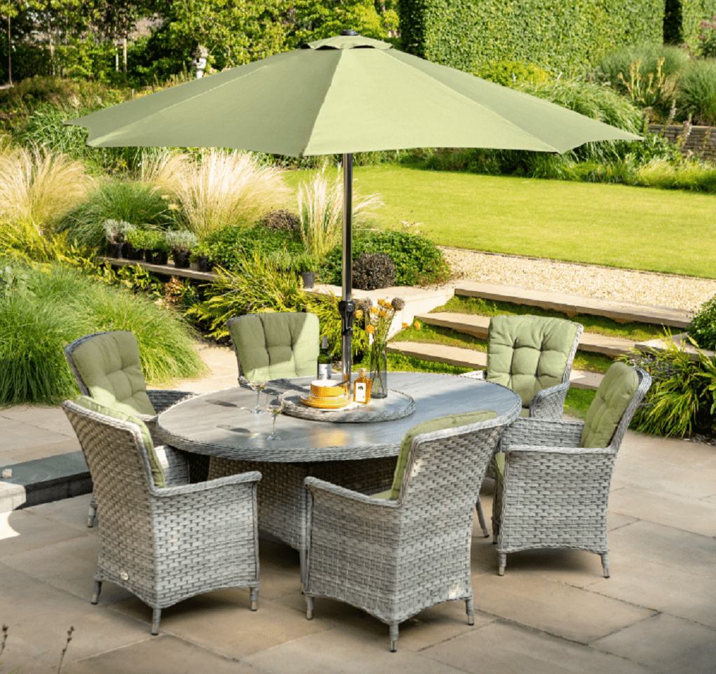 Hartman Heritage 6 Seater Oval Set Ash Laurel Trowell Garden Centre