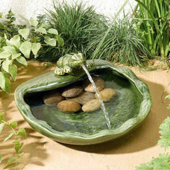 Smart Garden Water Feature Smart Garden Ceramic Frog Solar Fountain