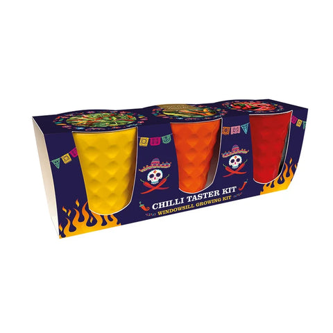 Taylors Bulbs Indoor Chilli Taster Trio – Windowsill Growing Kit