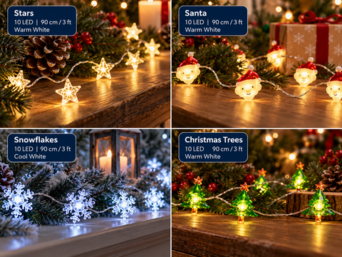 Lumineo 10 Micro-LED String Lights - Assorted Designs