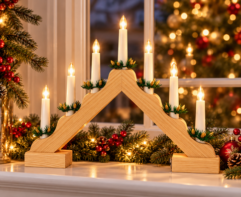 Shatchi Battery Operated Candle Bridge Natural