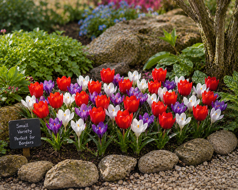 Prins Charming Short Stem Perfect Lover Tulip & Crocus Bulbs – 30pck