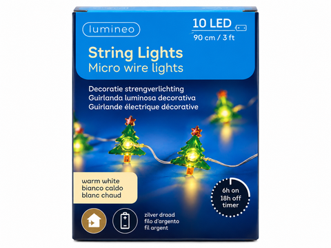 Lumineo 10 Micro-LED String Lights - Assorted Designs