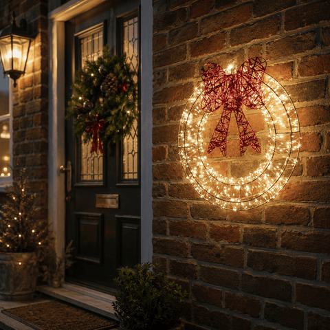 Three Kings Christmas Wreath 960 LED Warm White Galaxy Wreath Christmas Decoration – 40cm