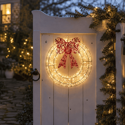 Three Kings Christmas Wreath 960 LED Warm White Galaxy Wreath Christmas Decoration – 40cm