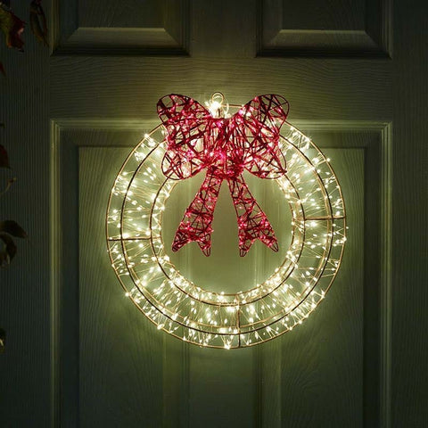 Smart Garden Christmas Wreath 960 LED Warm White Galaxy Wreath Decoration – 40cm