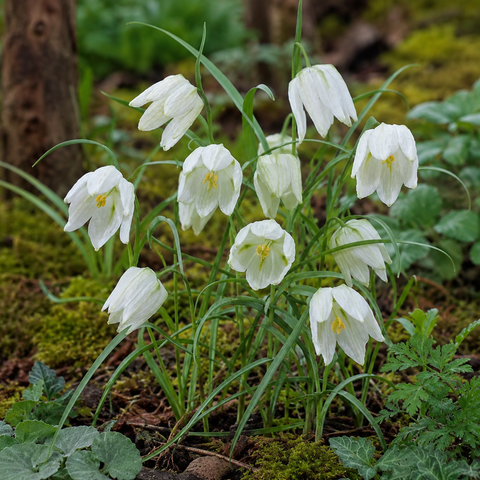 Prins Charming Meleagris Alba Fritillaria Bulbs – 10pck