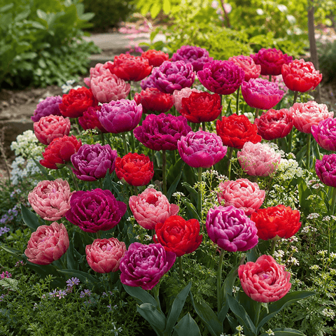 Prins Charming Double Dazzling Mixed Tulip Bulbs – 25pck