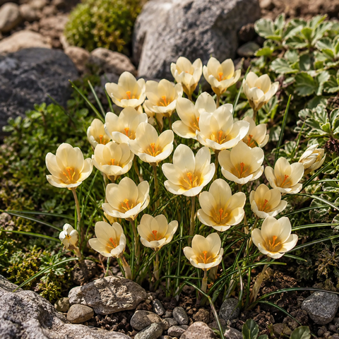 Prins Charming Species Cream Beaty Crocus Bulbs – 20pck