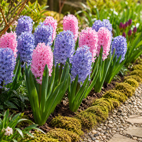 Prins Charming Spring Delight Pink/Blue Hyacinth Bulbs – 8pck