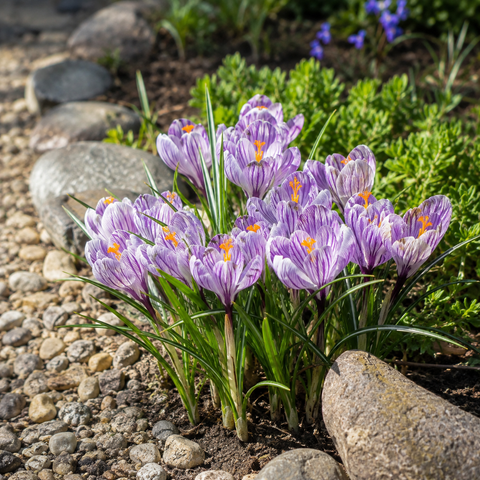 Prins Charming Vernus Striped Crocus Bulbs – 15pck