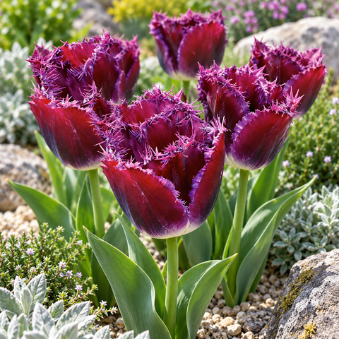 Taylors Bulbs Fringed Purple Crystal Tulip Bulbs – 6pck