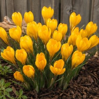 Prins Charming Flavus Yellow Crocus Bulbs – 15pck