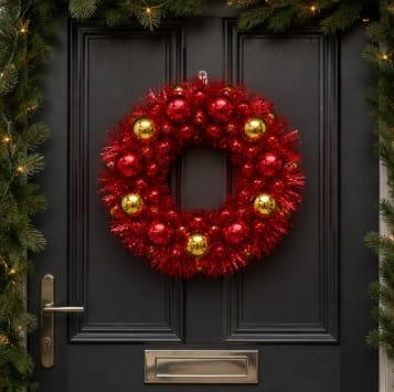 Three Kings Wreaths & Garlands Three Kings X-Bling! Mixed Case Bauble Wreath Decoration