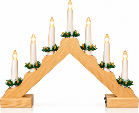 Shatchi Battery Operated Candle Bridge Natural