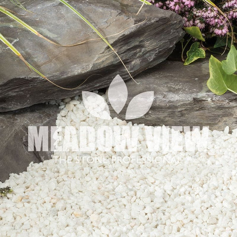 Meadow View Landscaping Alpine White Chippings Mini Bag 3-8mm
