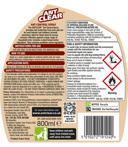 Ant Clear Ant Control Ant Clear Control Spray