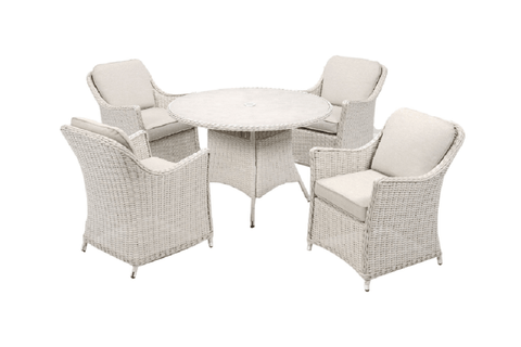Trowell Garden Centre Garden Furniture Set Antigua 4 Seater Dining Round Garden Furniture Set