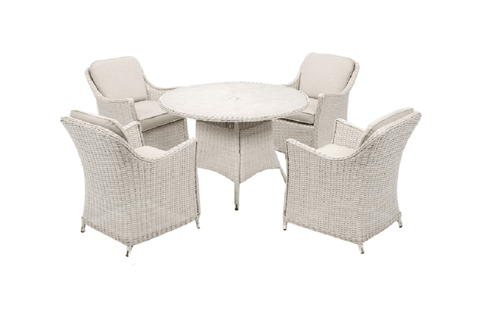 Trowell Garden Centre Garden Furniture Set Antigua 4 Seater Dining Round Garden Furniture Set