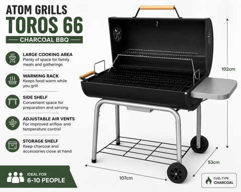Atom Grills BBQ Atom Grills BBQ Black Toros 66