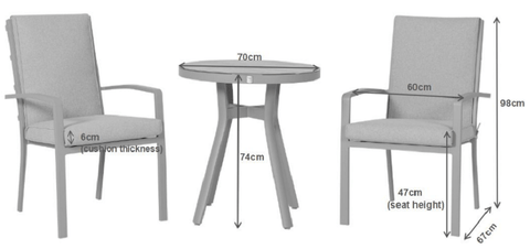 Trowell Garden Centre Garden Furniture Set Bali Bistro Garden Furniture Set