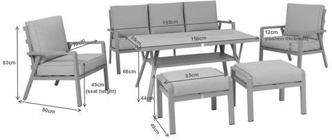 Trowell Garden Centre Garden Furniture Set Bali Lounge Garden Furniture Set