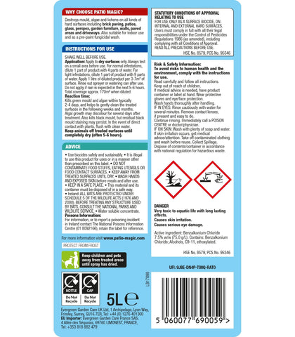 Patio Magic Garden Cleaning Brinton's Patio Magic Cleaner 5L 170sqm