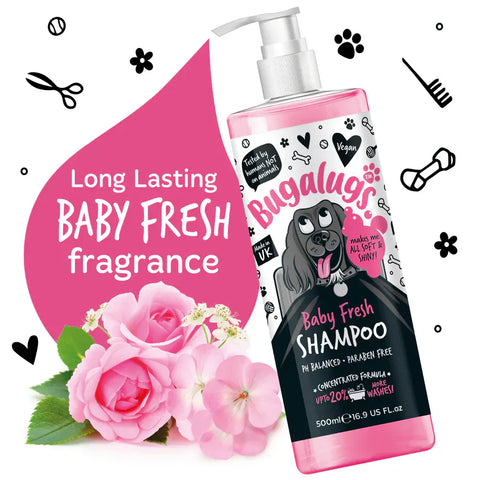Bugalugs Pet Grooming Bugalugs Baby Fresh Pet Shampoo 500ml + Pump