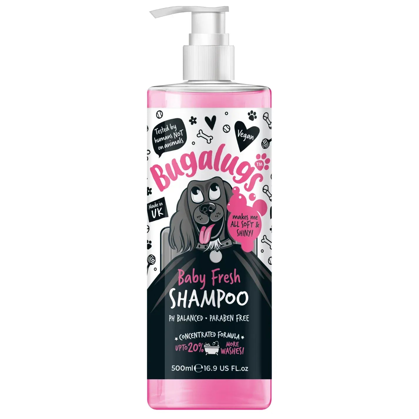 Bugalugs Pet Grooming Bugalugs Baby Fresh Pet Shampoo 500ml + Pump