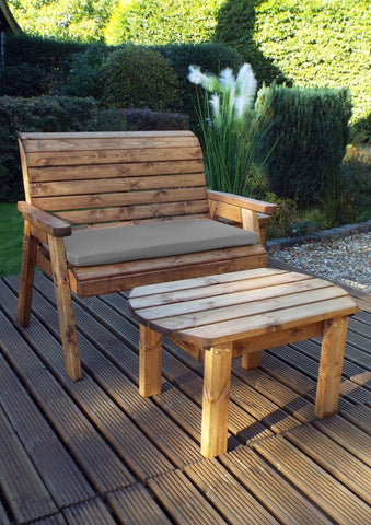 Charles Taylor HB123B - Deluxe Bench Set Burgundy Cushion