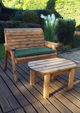 Charles Taylor HB123B - Deluxe Bench Set Burgundy Cushion