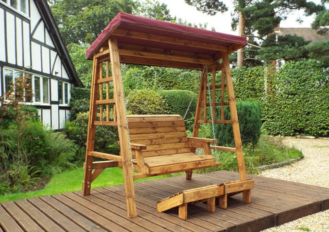 Charles Taylor HB133B - Dorset Two Seater Swing Burgundy