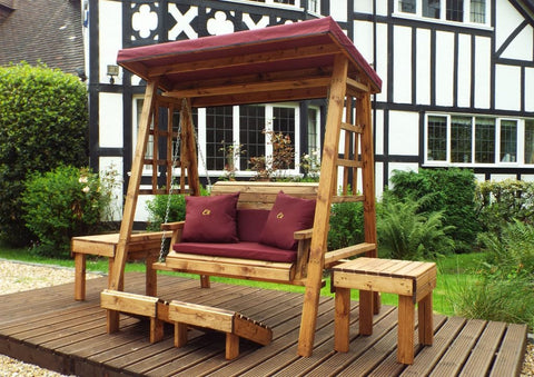 Charles Taylor HB133B - Dorset Two Seater Swing Burgundy