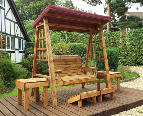 Charles Taylor HB133B - Dorset Two Seater Swing Burgundy