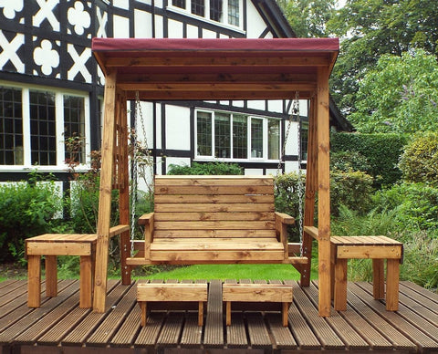 Charles Taylor HB133B - Dorset Two Seater Swing Burgundy