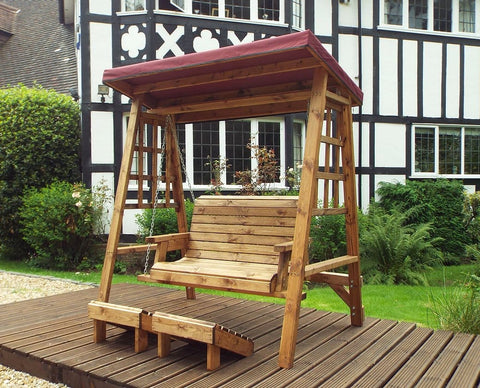 Charles Taylor HB133B - Dorset Two Seater Swing Burgundy