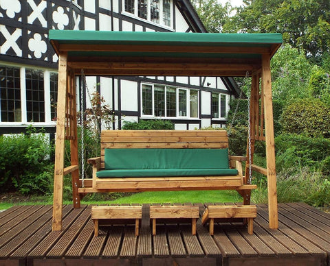Charles Taylor HB134G - Dorset Three Seater Swing Green