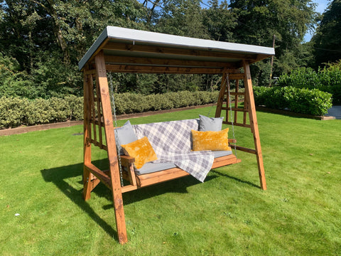 Charles Taylor HB134GR - Dorset Three Seater Swing Grey