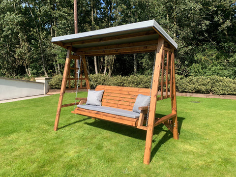 Charles Taylor HB134GR - Dorset Three Seater Swing Grey