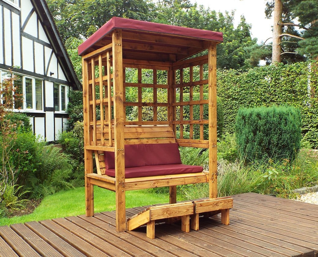 Charles Taylor HB135B - Bramham Two Seater Arbour Burgundy