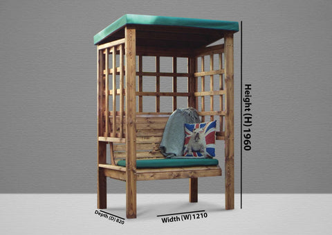 Charles Taylor HB135G - Bramham Two Seater Arbour Green