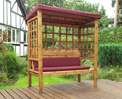 Charles Taylor HB136B - Bramham Three Seater Arbour Burgundy