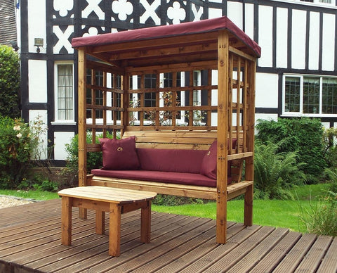 Charles Taylor HB136B - Bramham Three Seater Arbour Burgundy