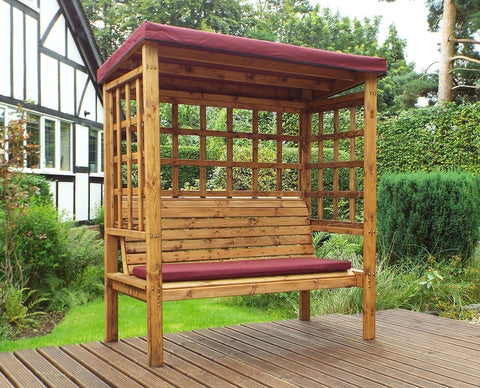 Charles Taylor HB136B - Bramham Three Seater Arbour Burgundy