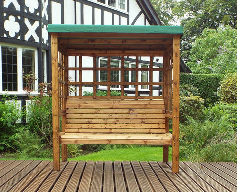 Charles Taylor HB136G - Bramham Three Seater Arbour Green