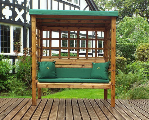 Charles Taylor HB136G - Bramham Three Seater Arbour Green