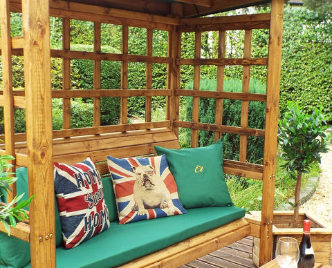 Charles Taylor HB136G - Bramham Three Seater Arbour Green