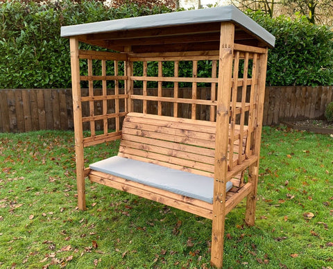 Charles Taylor HB136GR - Bramham Three Seater Arbour Grey