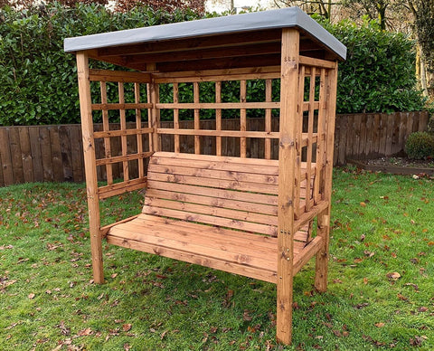 Charles Taylor HB136GR - Bramham Three Seater Arbour Grey